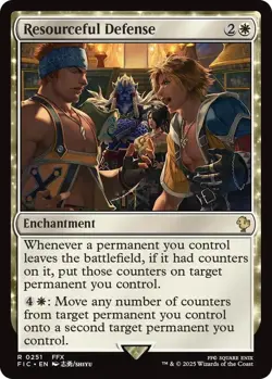 Resourceful Defense 0251 MTG Commander FINAL FANTASY Rare NP - Image 1