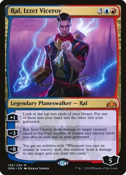 Ral Izzet Viceroy 1x FOIL GRN MTG Guilds of Ravnica Mythic MINT red blue - Image 1