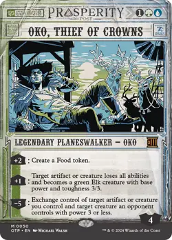 MTG Oko, Thief of Crowns [Outlaws of Thunder Junction: Breaking News] Near Mint - Image 1