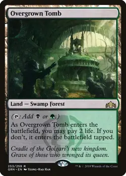 Overgrown Tomb 1x FOIL GRN MTG Guilds of Ravnica Rare MINT land black green - Image 1
