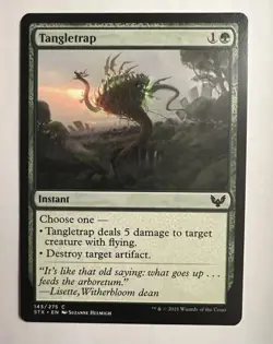 Magic The Gathering Card MTG Strixhaven Tangletrap 145/275 NM School Of Mages - Image 1