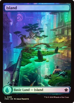 Island (0285) Foundations Foil MTG Magic The Gathering - Image 1