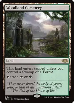 Woodland Cemetery Commander: Tarkir: Dragonstorm MTG Magic The Gathering - Image 1