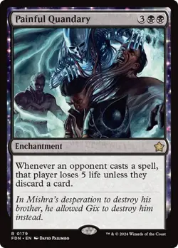 Painful Quandary Foundations MTG Magic The Gathering - Image 1