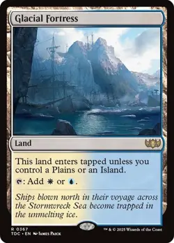 Glacial Fortress Commander: Tarkir: Dragonstorm MTG Magic The Gathering - Image 1