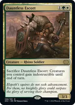 Dauntless Escort Double Masters 2022 MTG Magic The Gathering - Image 1