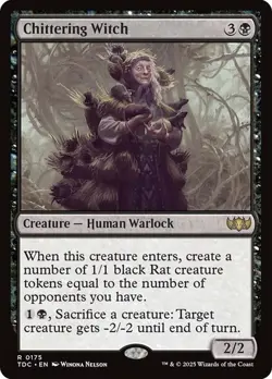 Chittering Witch Commander: Tarkir: Dragonstorm MTG Magic The Gathering - Image 1