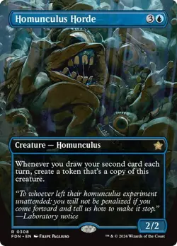 Homunculus Horde (Borderless) Foundations MTG Magic The Gathering - Image 1