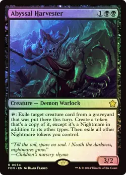 Abyssal Harvester Foundations Foil MTG Magic The Gathering - Image 1