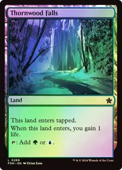 Thornwood Falls Foundations Foil MTG Magic The Gathering - Image 1