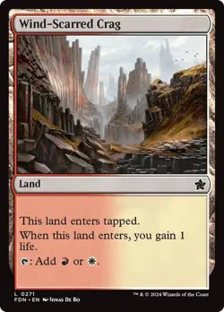 Wind-Scarred Crag Foundations MTG Magic The Gathering - Image 1