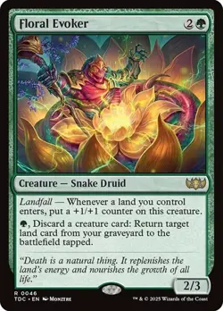 Floral Evoker Commander: Tarkir: Dragonstorm MTG Magic The Gathering - Image 1