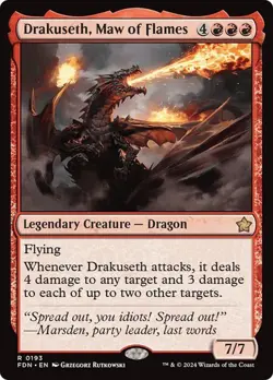 Drakuseth, Maw of Flames Foundations MTG Magic The Gathering - Image 1