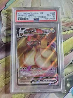 Eevee VMAX SWSH087 - Pokemon TCG Black Star Promo 2021 GEM MT PSA 10 - Image 1