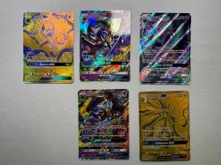 Pokemon TCG Lunala Solgaleo GX SM 103a 104a 103 Full Art Holofoil Pack Fresh - Image 1