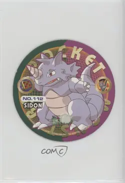 Rhydon (Sidon) Amada Pokemon Maru Menko #112 1998 - Image 1