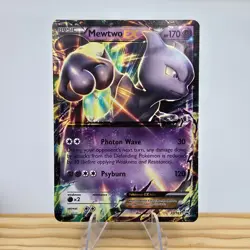 Pokemon XY Black Star Promos Mewtwo EX XY183 #XY183 Holo VG - Image 1