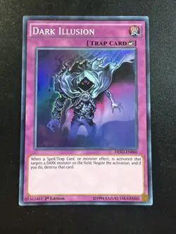 Yugioh - Dark Illusion DESO-EN060 1st Edition Super Rare LP - Image 1