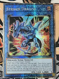 Yugioh Striker Dragon RA01-EN046 Quarter Century Secret Rare 1st Edition NM - Image 1