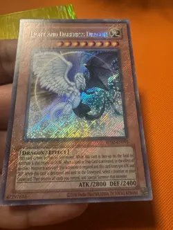 Yugioh Light And Darkness Dragon RP02-EN095 Retro Pack 2 Reprint FOIL BLEED - Image 1