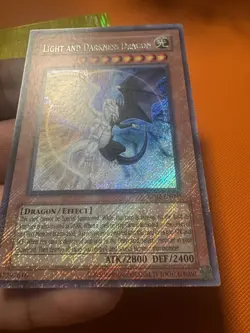 Yugioh Light And Darkness Dragon RP02-EN095 Retro Pack 2 Reprint FOIL BLEED - Image 2