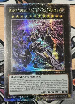 Yugioh Divine Arsenal AA-ZEUS - Sky Thunder RA04-EN70 Quarter Century 1st NM - Image 1