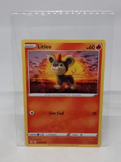 Pokemon Evolving Skies Litleo Common Card 022/203 NM - Image 1