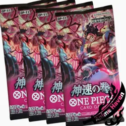 One Piece Card Game Booster Pack 4-Pack Set - A FIST OF DIVINE SPEED (OP-12) - Image 1