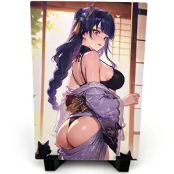 Genshin Impact Raiden Shogun Sexy Anime Waifu Girl Lewd Goddess Story ACG Card - Image 1