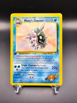 NM - Misty's Cloyster - 29/132 - 1st Edition - Gym Heroes - Pokemon Card - Image 1