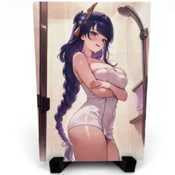 Genshin Impact Raiden Shogun Sexy Hot Anime Waifu Girl Lewd Goddess Story Card - Image 1