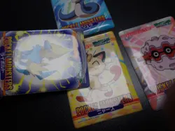 Pokemon Bandai Waterproof Bathroom Menko Card x4 Dratini Meowth etc #28 - Image 4
