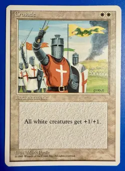 1 BANNED MTG Magic The Gathering Cruzade | Fourth Edition 4ED | NM Near Mint - Image 1