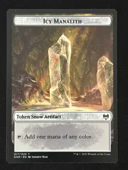 1x MTG Icy Manalith Token - Kaldheim (KHM) #17 - Magic the Gathering - Image 1