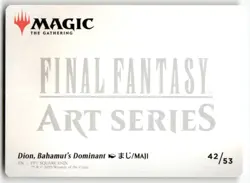 Dion, Bahamut's Dominant Art Card 42 MTG Art Series: FINAL FANTASY S NM - Image 2