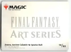 Jenova, Ancient Calamity Art Card (Gold-Stamped Signature) 14 MTG Art Series: FF - Image 2