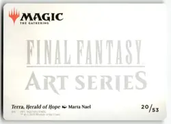 Terra, Herald of Hope Art Card 20 MTG Art Series: FINAL FANTASY S NM - Image 2