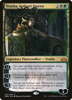 Vraska Golgari Queen 1x FOIL GRN MTG Guilds of Ravnica Mythic MINT black green - Image 1