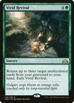 Vivid Revival 2x FOIL GRN MTG Guilds of Ravnica Rare MINT green - Image 1