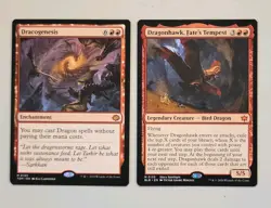 Dracogenesis & Dragonhawk, Fate's Tempest - MTG - NM - Mythic - RED - Image 1