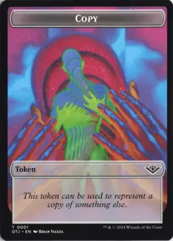 Copy Token Outlaws of Thunder Junction NM #1 MTG OTJ - Image 1