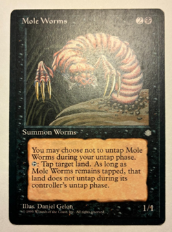 MTG Mole Worm Ice Age NM Uncommon - Image 1
