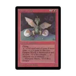 WOTC MtG Beta Dragon Whelp (U) VG - Image 1