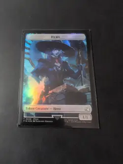 MTG Hero (0006) FFXIV Final Fantasy FOIL Token T0006 Creature 1/1 - Image 1