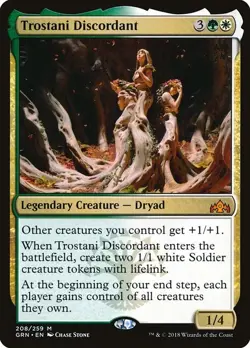 Trostani Discordant 1x FOIL GRN MTG Guilds of Ravnica Mythic MINT green white - Image 1