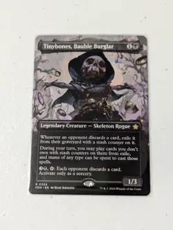 MTG Tinybones, Bauble Burglar - Borderless - Foundations NM - Image 1