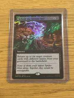 MTG Spider-man Behold The Sinister Six Magic Promo Card Foil Pax West 2025 - Image 1