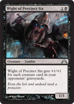 Wight of Precinct Six -Foil Medium Play MTG Gatecrash - Image 1