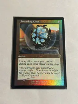 Unwinding Clock FOIL 61 Brothers' War Retro Frame Artifact MTG Rare Unplayed NM - Image 1