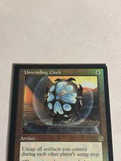 Unwinding Clock FOIL 61 Brothers' War Retro Frame Artifact MTG Rare Unplayed NM - Image 3